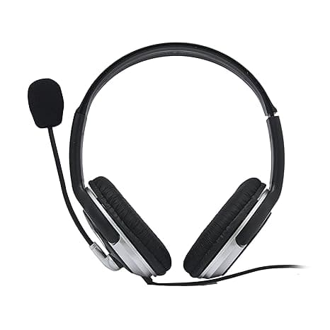 Hp Wired On Ear Headphones With Mic With 3.5 Mm Drivers, In-Built Noise Cancelling, Foldable And Adjustable For Laptop/Pc/Office/Home/ 1 Year Warranty (B4B09Pa)